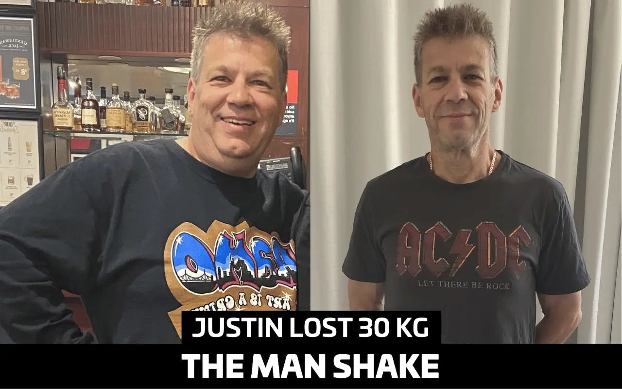 Justin lost 30kgs in a year!