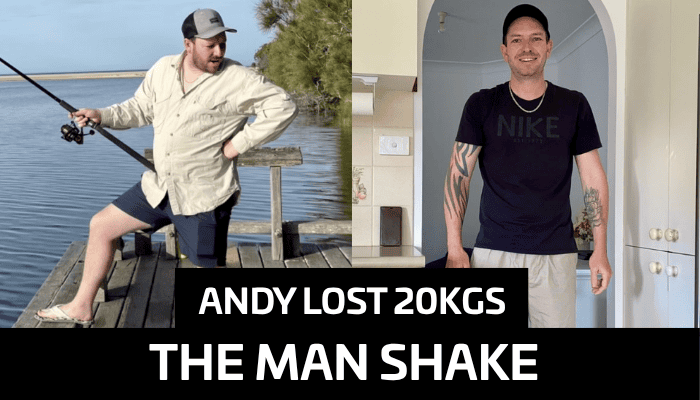 Andy Reclaimed His Health and Lost 20kg with The Man Shake Choc Honeycomb