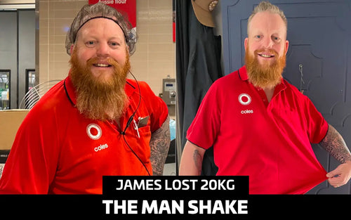 James Lost 20kg with The Man Shake
