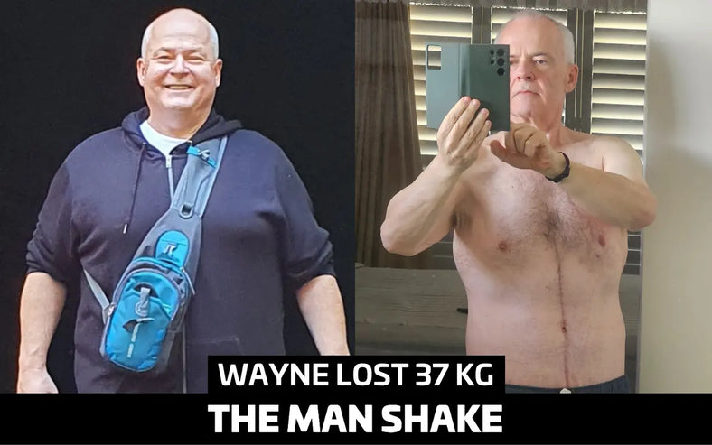 Wayne Lost 37kg in 13 months Using The Man Shake Choc Honeycomb and Gained His Confidence Back