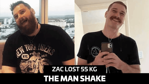 Zac lost a whopping 55kg for his sons