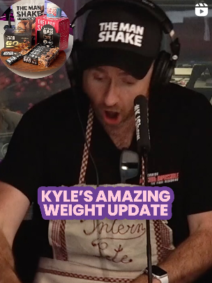 Kyle lost weight with The Man Shake